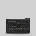 Status Anxiety: Avoiding Things Wallet - Black Croc Emboss