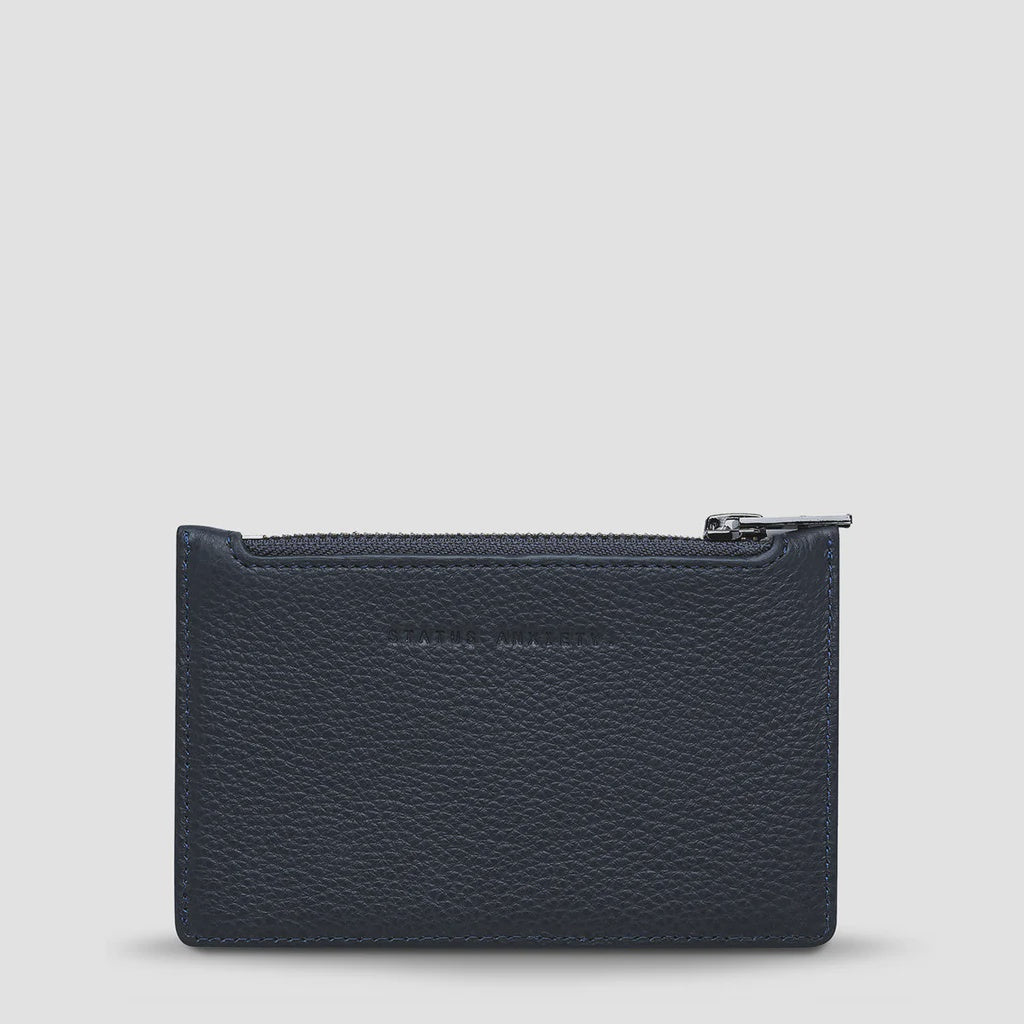 Status Anxiety: Avoiding Things Wallet - Navy Blue