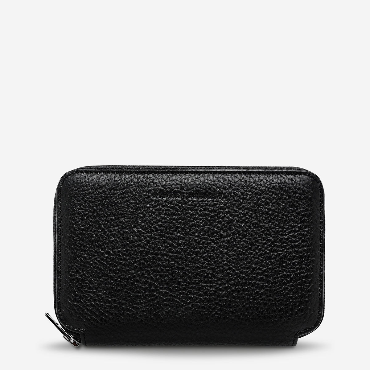 Status Anxiety: Nowhere To Be Found Passport Wallet - Black