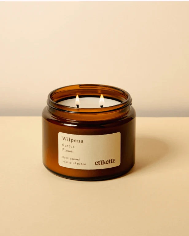 Etikette: Soy Candle - Cactus Flower / Wilpena